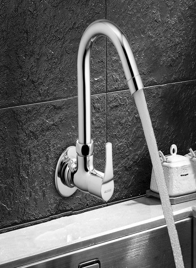 ALTON ESA9265 Brass Sink Cock with Swinging Spout, Chrome Finish - Image 4